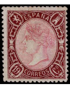 Reign of Isabella II perforated